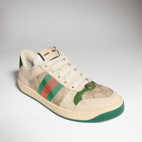 Butter Leather Women's Green Heel Screener Sneaker