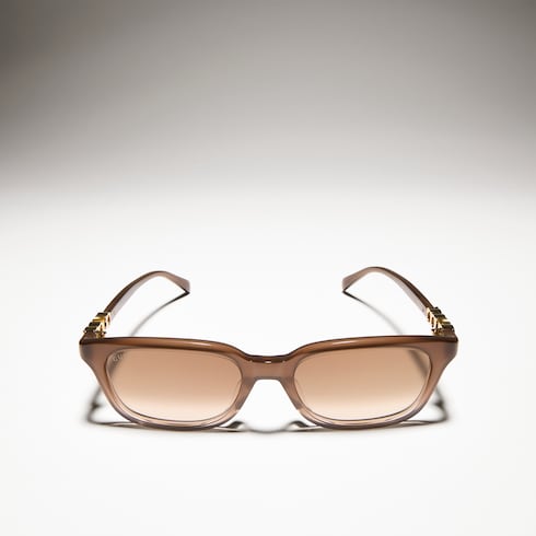 Rectangular-frame sunglasses