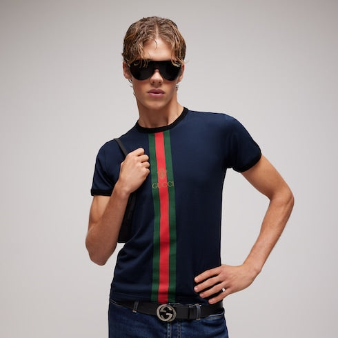 Cotton jersey T-shirt with print