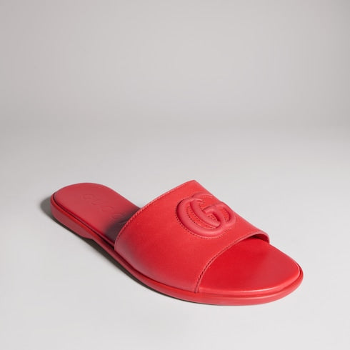 Women's slide sandal with Double G