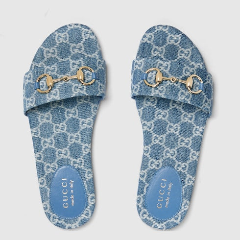 Women's slide sandal with Horsebit