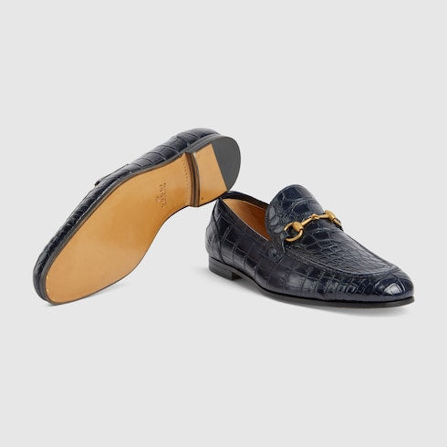Men's Gucci Jordaan crocodile loafer
