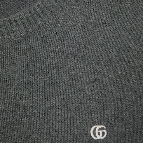 Embroidered wool cashmere sweater