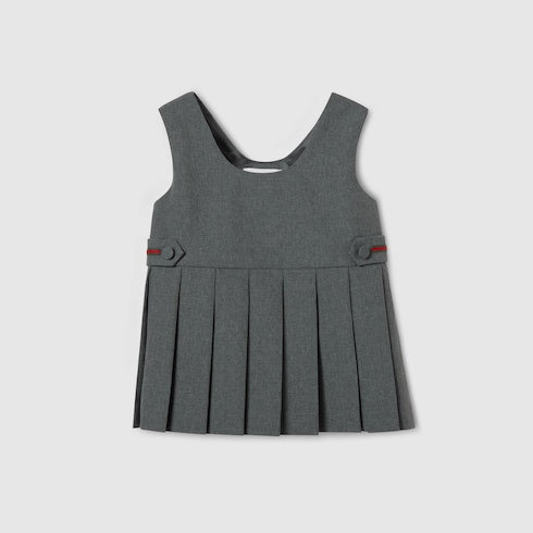 Baby wool dress with Web