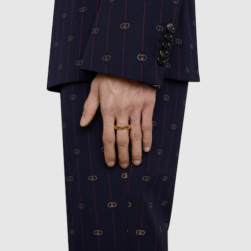 Gucci Link to Love 18k studded ring