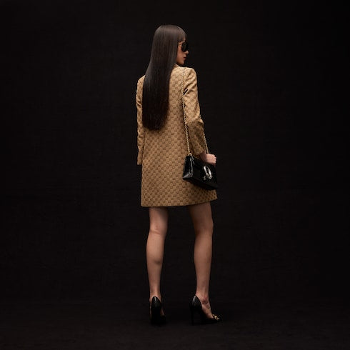 GG cotton canvas coat