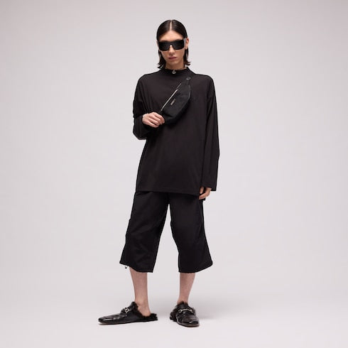 Cotton silk T-shirt with embroidery