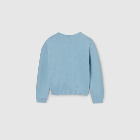 Baby cotton sweater with embroidery