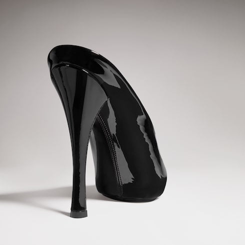Women's stiletto platform slide