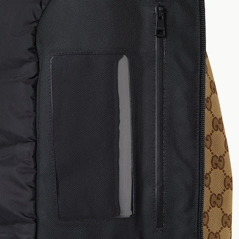 GG technical fabric jacquard jacket