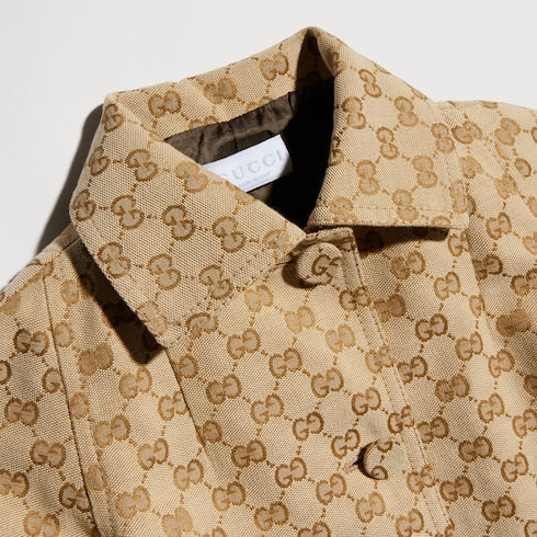 Children's GG canvas coat