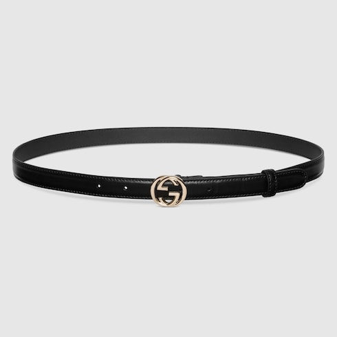 Belt with Interlocking G buckle