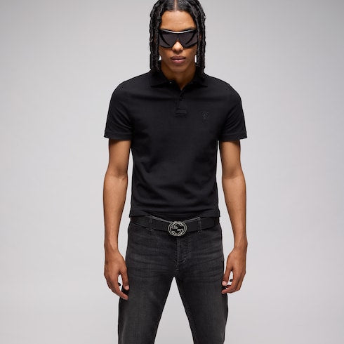Reversible belt with Interlocking G buckle