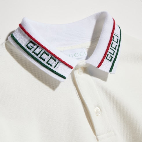 Children's cotton piquet polo shirt