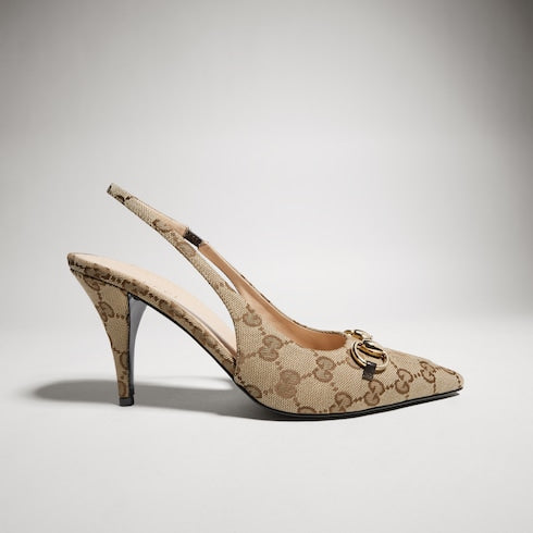 Women's slingback pump with Horsebit