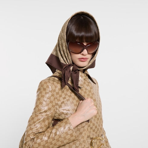 Printed silk twill headband