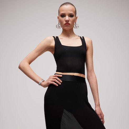 Light crêpe jersey bralette set