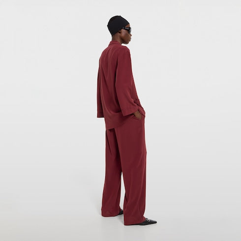 Silk crêpe de chine pants