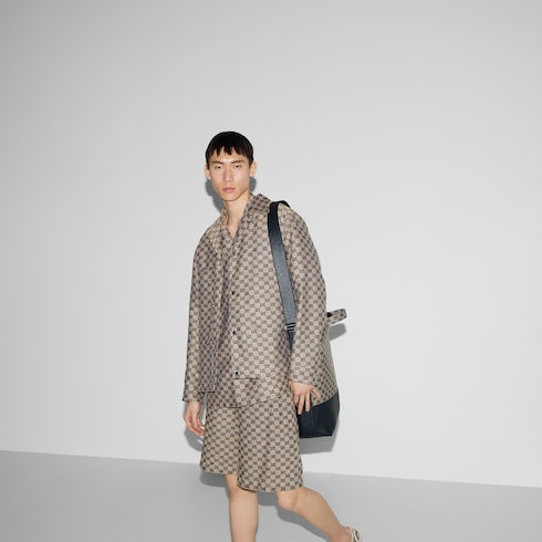 GG linen blend canvas jacket