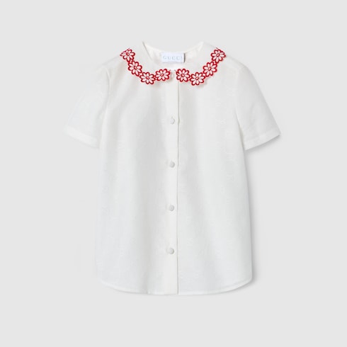 Children's GG cotton jacquard shirt