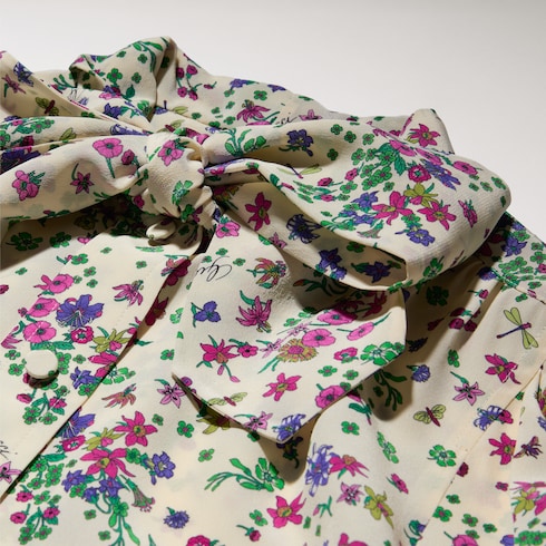 Printed silk shirt
