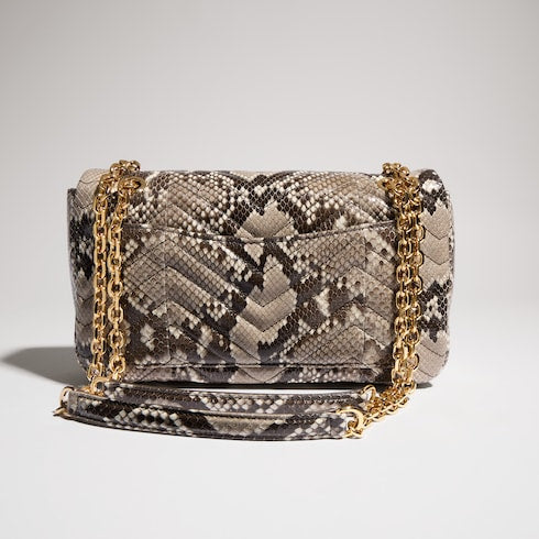 GG Marmont python medium shoulder bag
