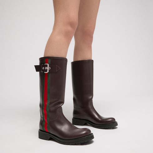 Women's biker boot with Web