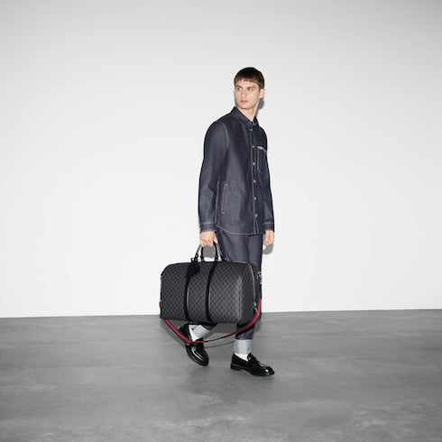 GG Black large duffle bag