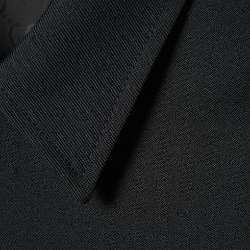 Wool twill zip overshirt