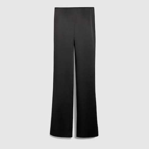 Crêpe satin pants