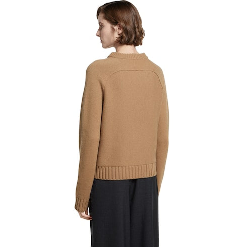 Wool cashmere top with Horsebit