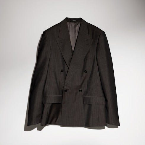 Pinstripe wool mohair jacket