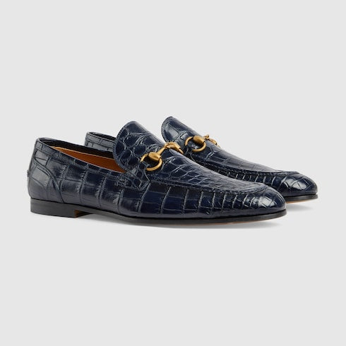 Men's Gucci Jordaan crocodile loafer