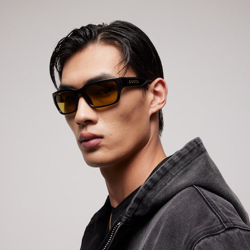 Rectangular-frame sunglasses