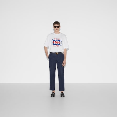 Printed cotton jersey T-shirt