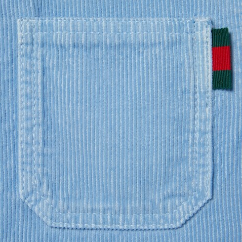 Children's velvet corduroy shirt