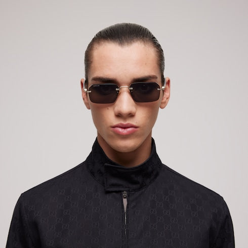 Rectangular-frame sunglasses