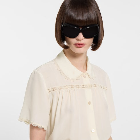 Silk crêpe de chine shirt