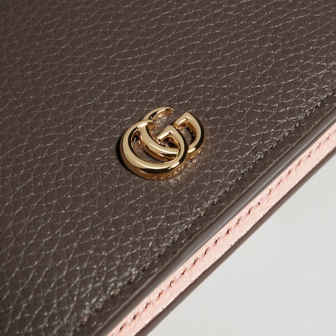 Bi-color GG Marmont small wallet