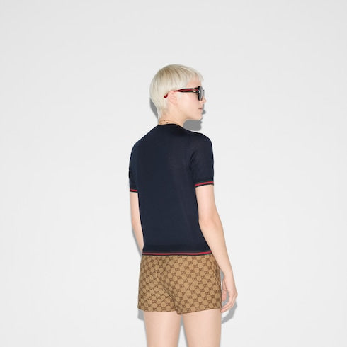Extra fine cashmere silk top