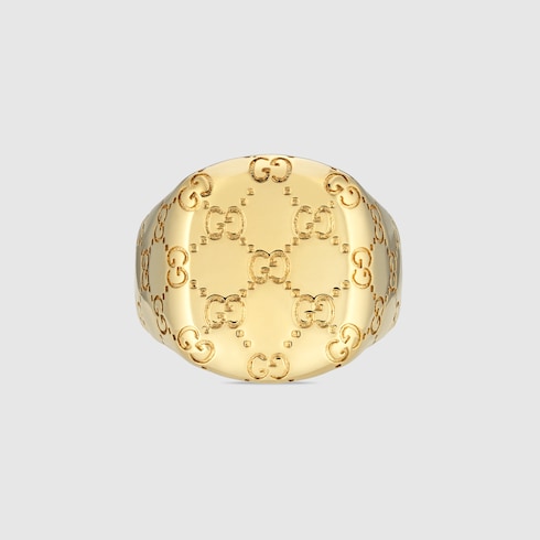 GG motif signet ring