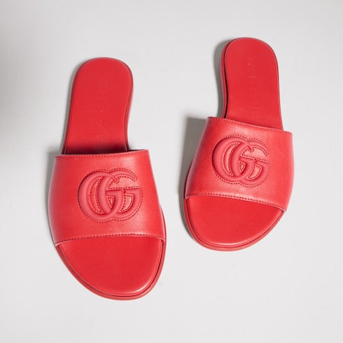 Women's slide sandal with Double G