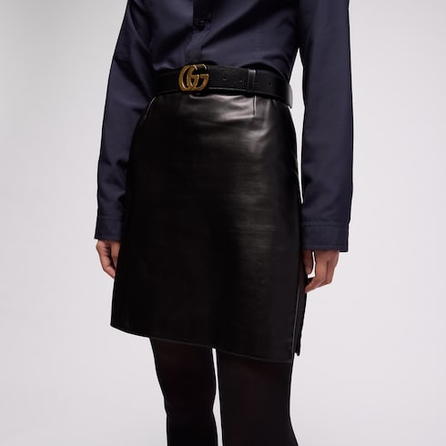 Soft nappa mini skirt