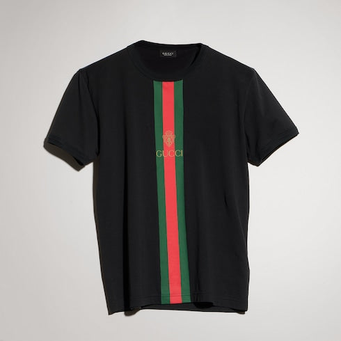 Cotton jersey T-shirt with print