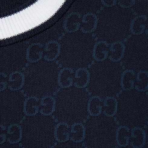 GG fine cotton jacquard top