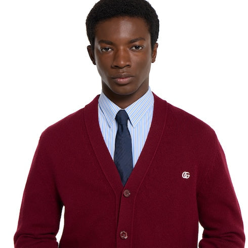 Interlocking G silk jacquard tie