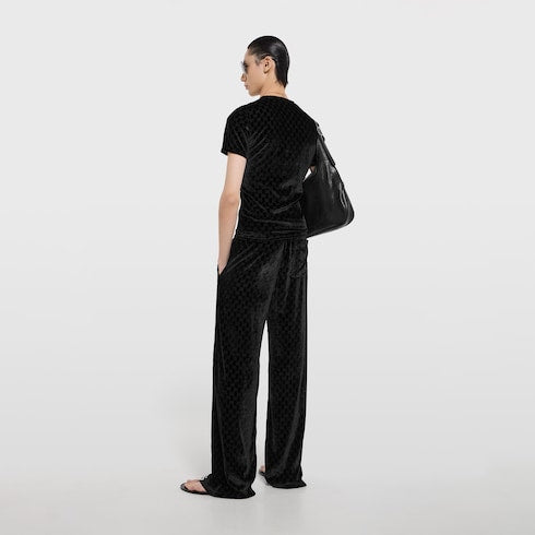GG stretch velvet devoré T-shirt