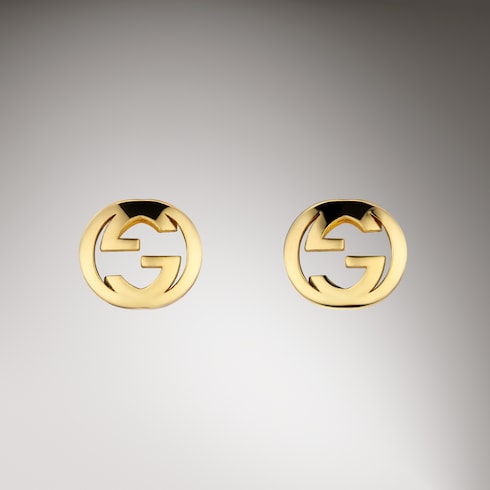 Gucci Interlocking 18k stud earrings