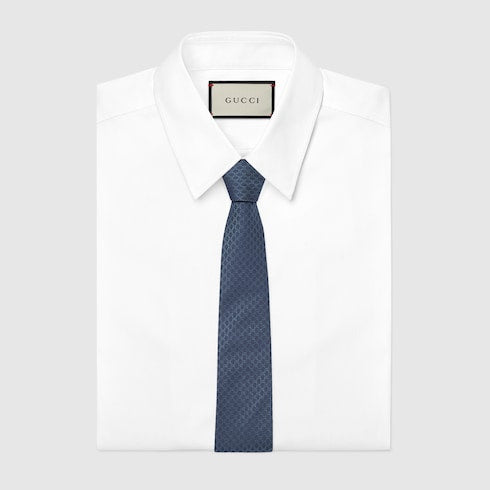 GG silk jacquard tie