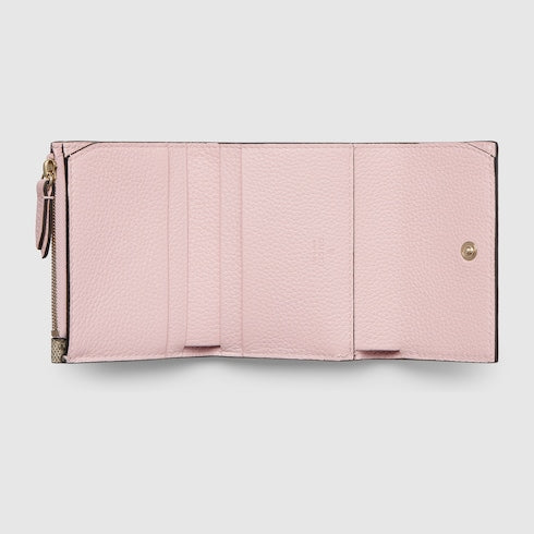 Bi-color GG Marmont mini wallet